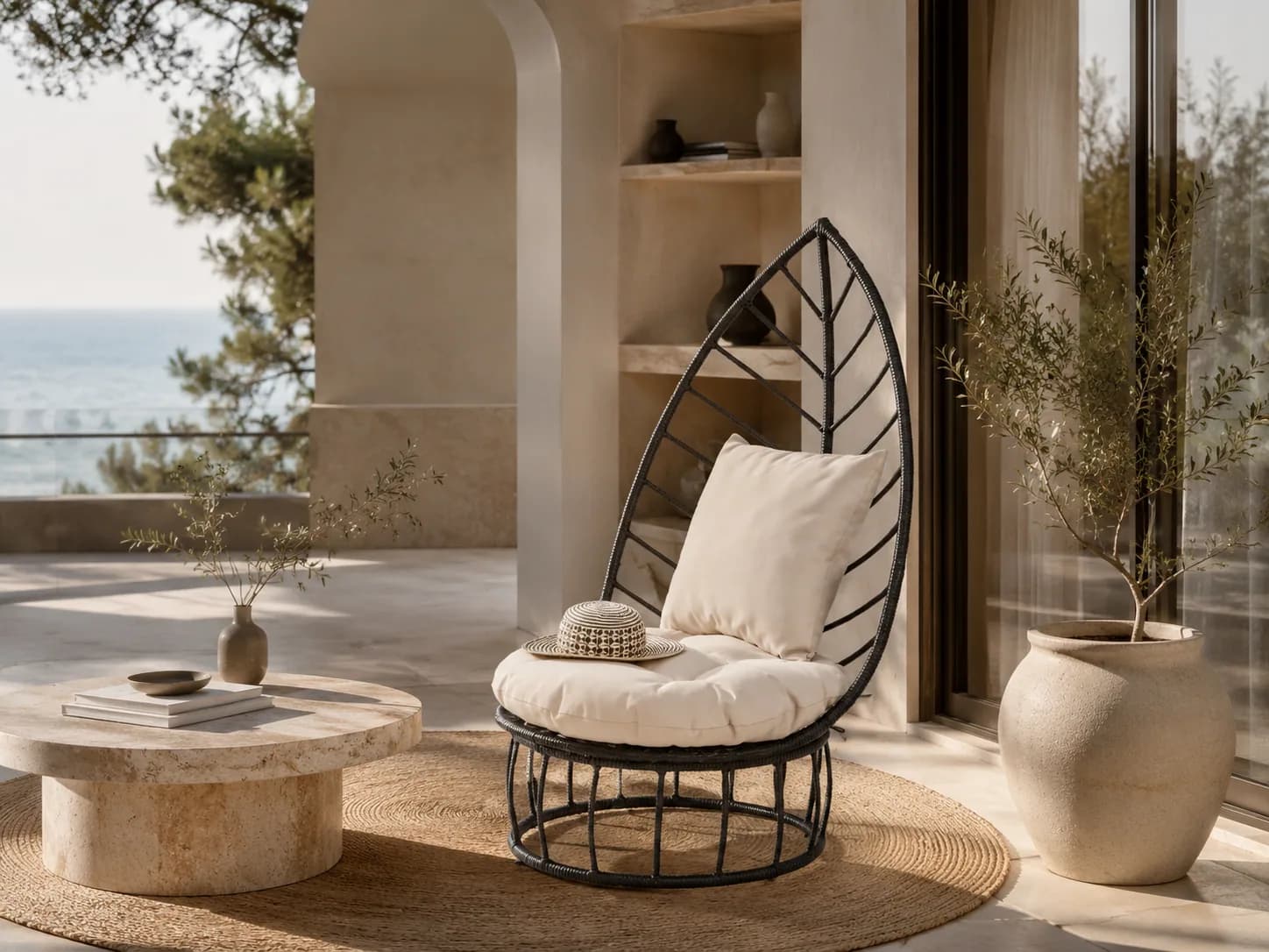 Palma Leaf Lounge Chair