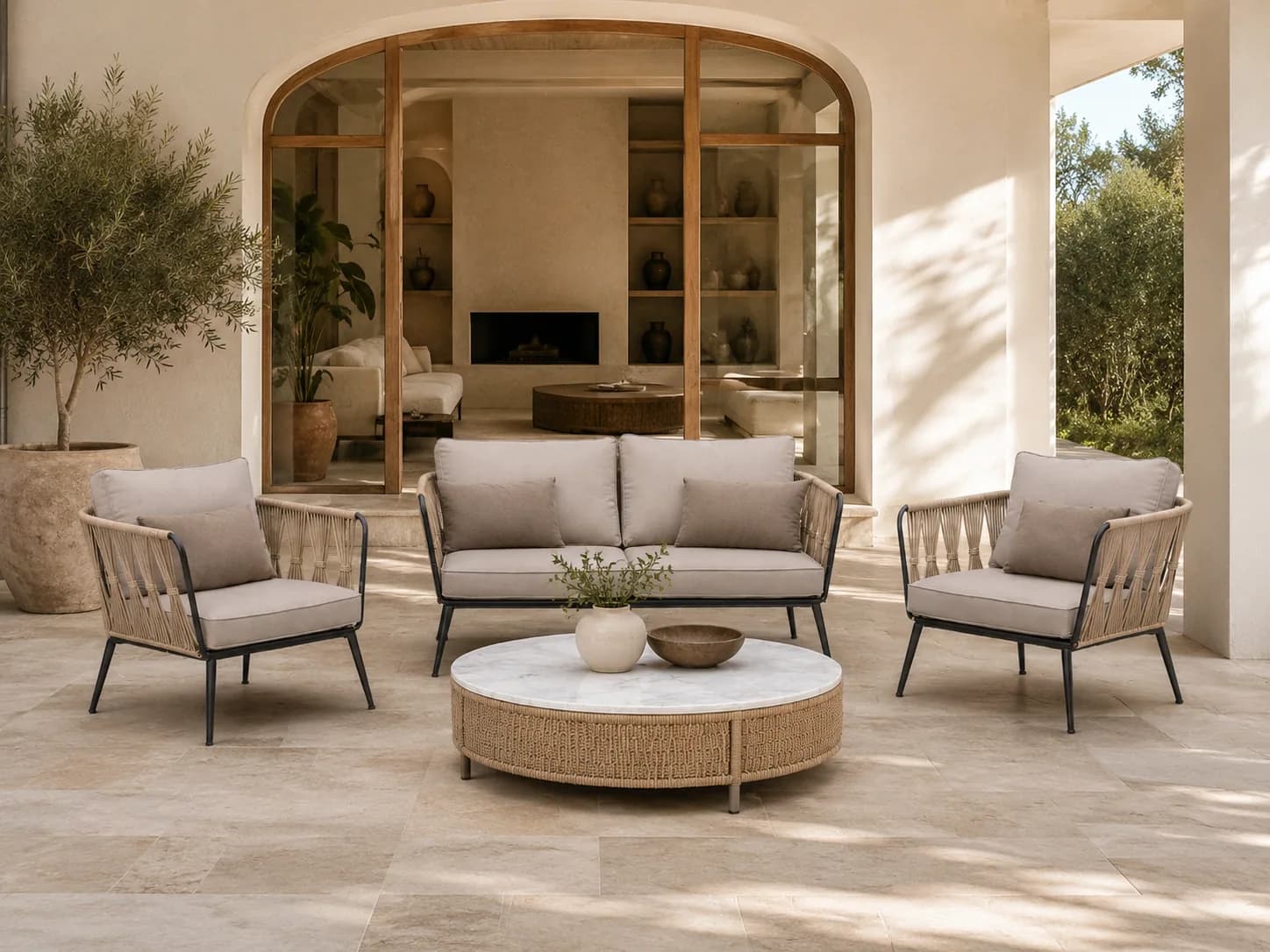 Sandstone Sofa Lounge Set