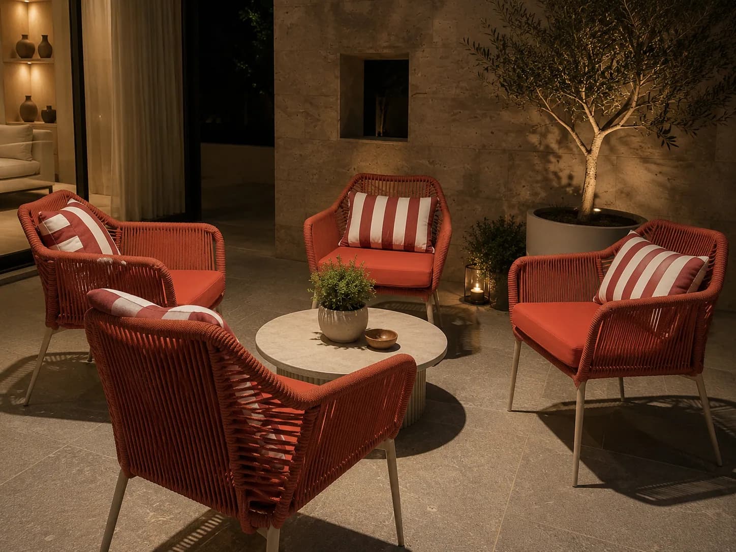 Terracotta 4-Seater Lounge Set