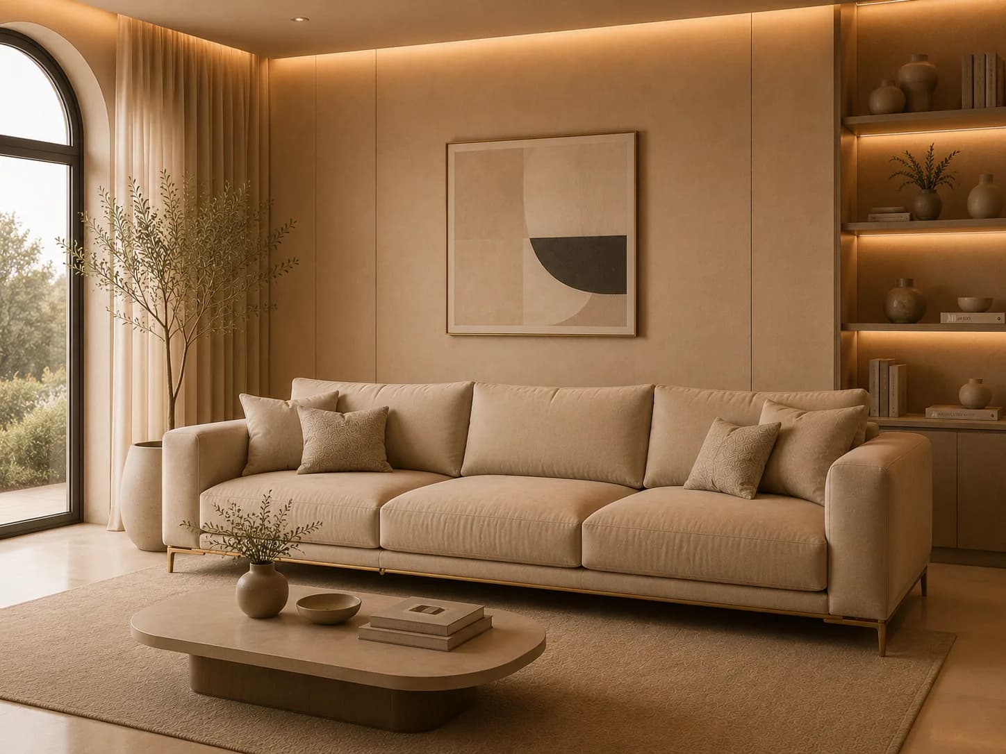 3-Seater Luxury Sofa Set